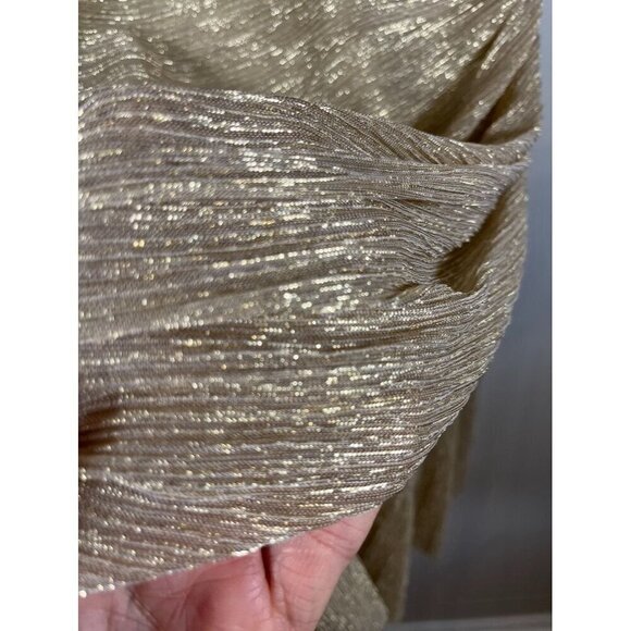 BCBG Maxazria Dress XL Metallic Luxury Old Money Vegas Mini Festive Wedding - Picture 9 of 16